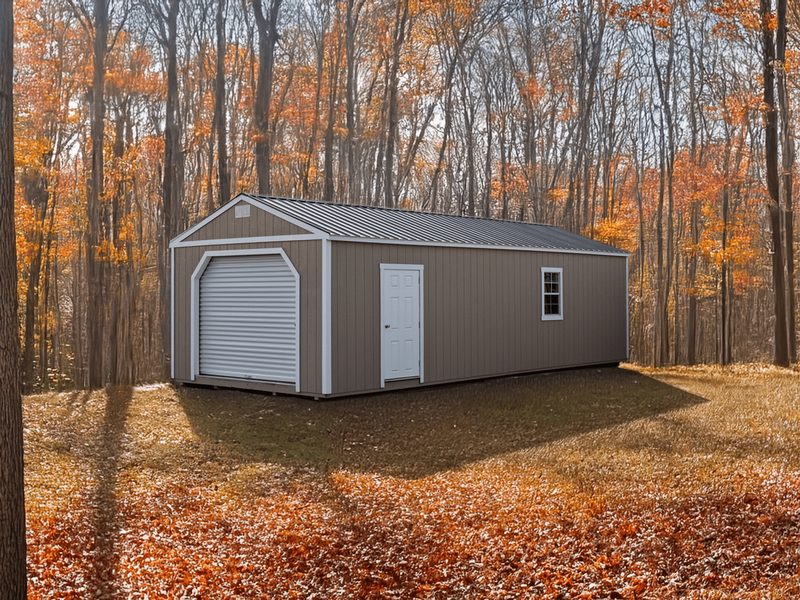 Garage built by Homestead Barns