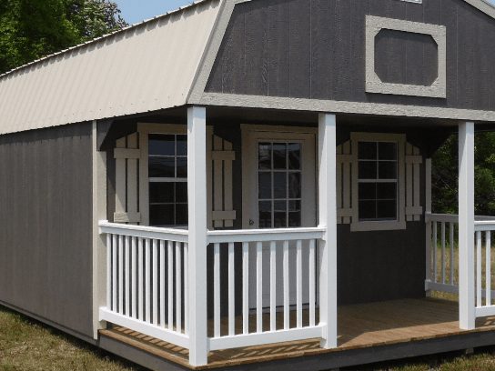 Lofted Cabin built by Homestead Barns