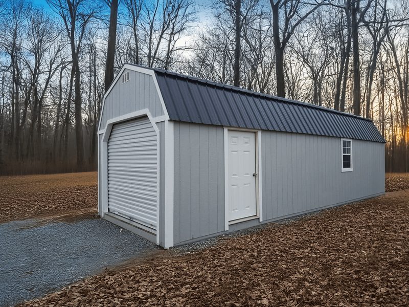 Lofted Garage built by Homestead Barns